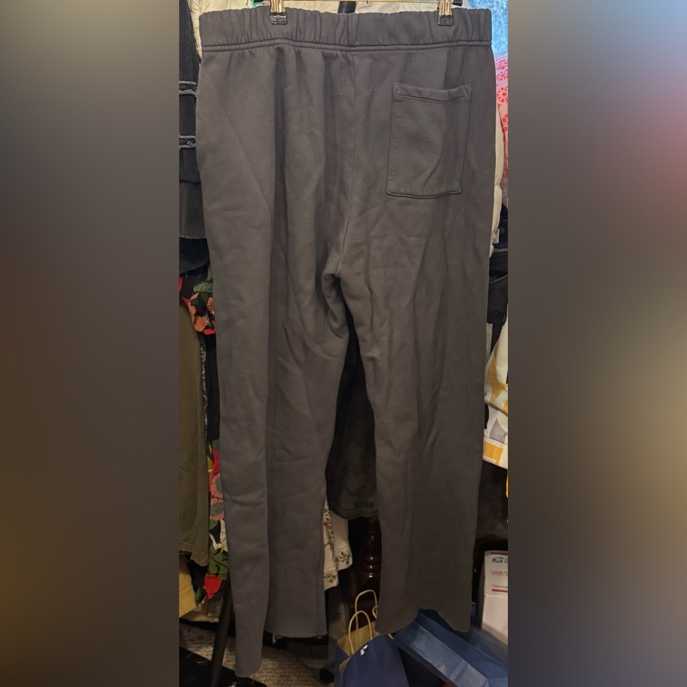 NWT Free People NSF Rowan Straight Leg Sweatpants - light black grey - large - Picture 7 of 9